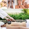 10Pcs Massage Stones Body Massage Lava Natural Energy Massage Stone Set Hot Compress Spa Rock Basalt Health Care Stone