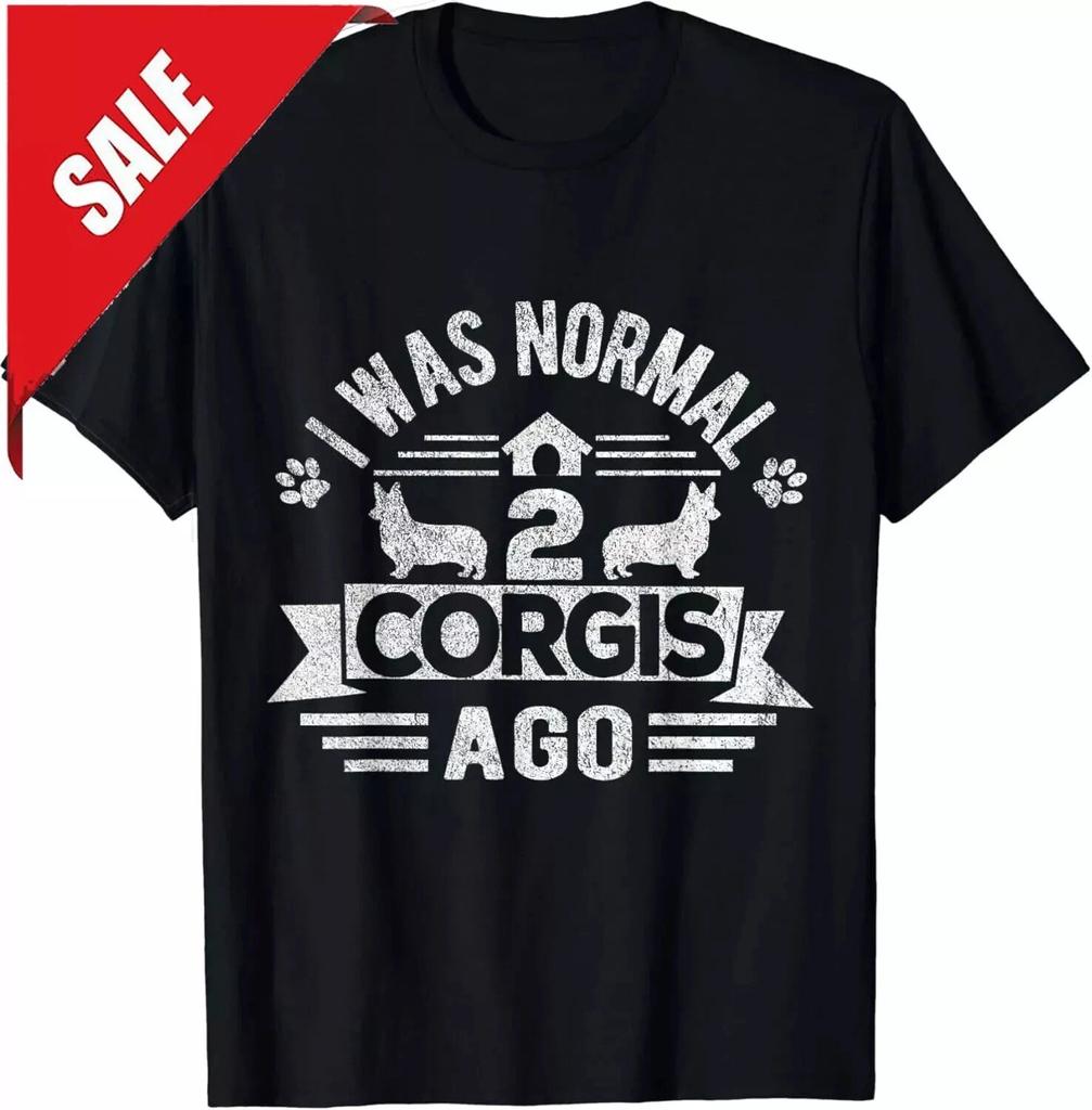 Funny 2 Corgis Dog Owner Corgi Mom Corgi Dad Retro Vintage Gift Unisex T-Shirt