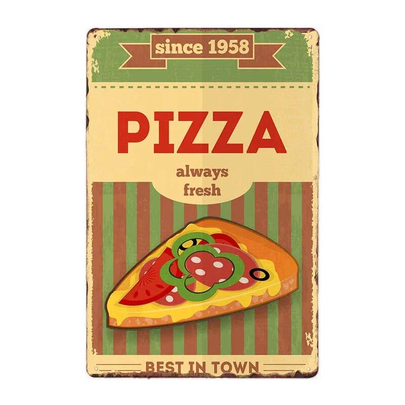 Хот-доги Ретро жестяная вывеска Хот-дог металлический плакат винтажная доска фаст-фуд магазин в отеле Настенный декор 20x30 см