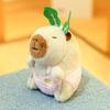 Capybara Plush Keychain Cute Bag Pendant Creative Fluffy Animals Keyring Kawaii Stuffed Doll Keychains Birthday Gift