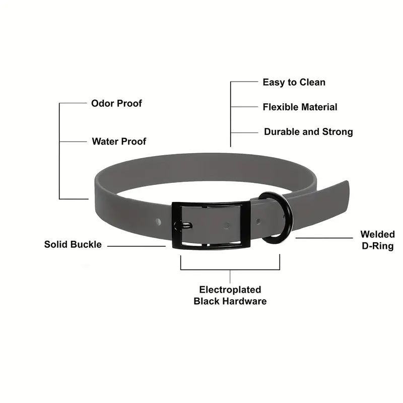 Новая Мода Ошейник для Домашнего Пита Высокого Качества ПВХ Водонепроницаемый Тренировочный Ошейник Грязеотталкивающий Легко Чистить для Маленьких Средних Больших Собак