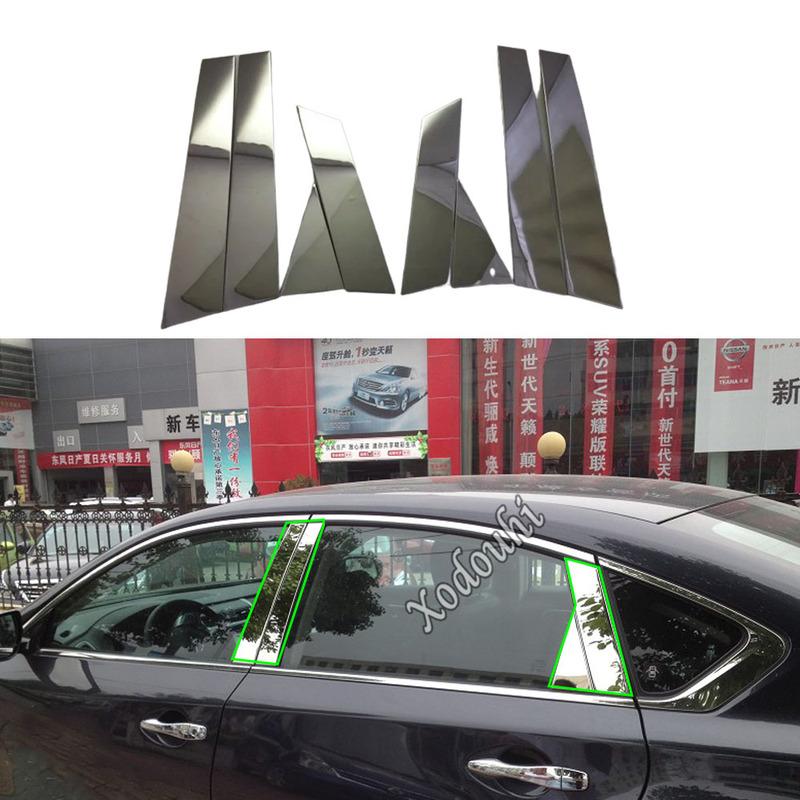 Кузов Нержавеющая Сталь Для Nissan Altima Teana 2013 2014 2015 2016 2017 2018 Стеклянное Окно Накладка Стойка Средняя Колонна Отделка 8 шт.