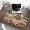 Anti-slip Protective Desk Mat with Abstract Waves Pattern 90x45 cm