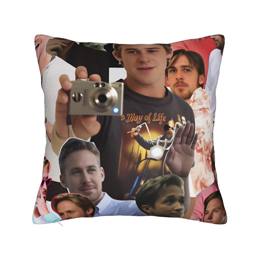 Ryan Gosling Collage Pillowcases Cute Funny Pillow Case For Office Car Home Decor Soft Pillow Cover