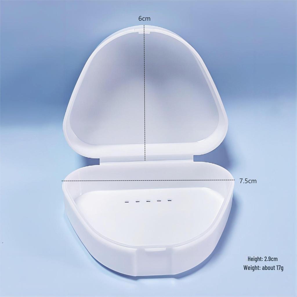 Пластиковый контейнер для хранения зубов Laoke Clear PP для ретейнеров, зубных протезов и брекетов