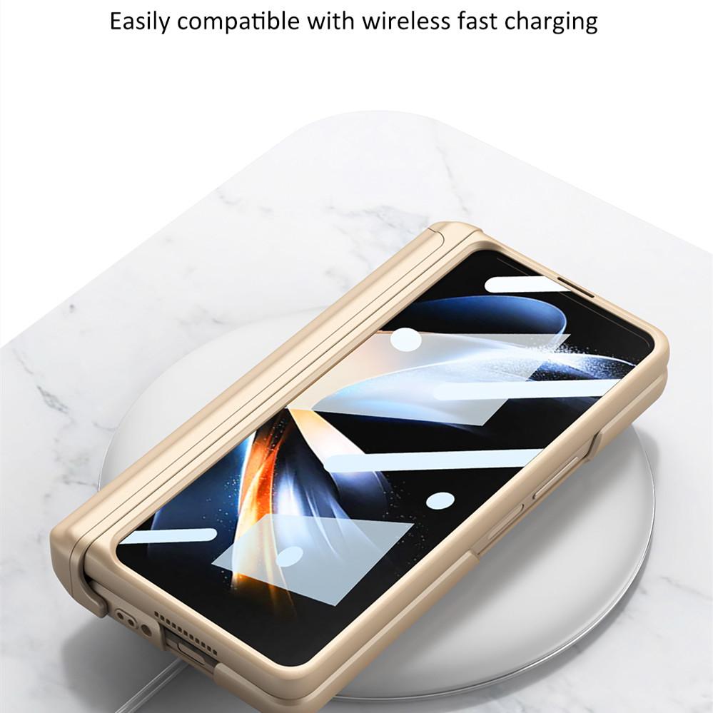 Портативная подставка Чехол из пленки из закаленного стекла для Samsung Galaxy Z Fold4 Fold 4 Fold3 Fold 3 Zfold4 5g Защитные чехлы для всего корпуса