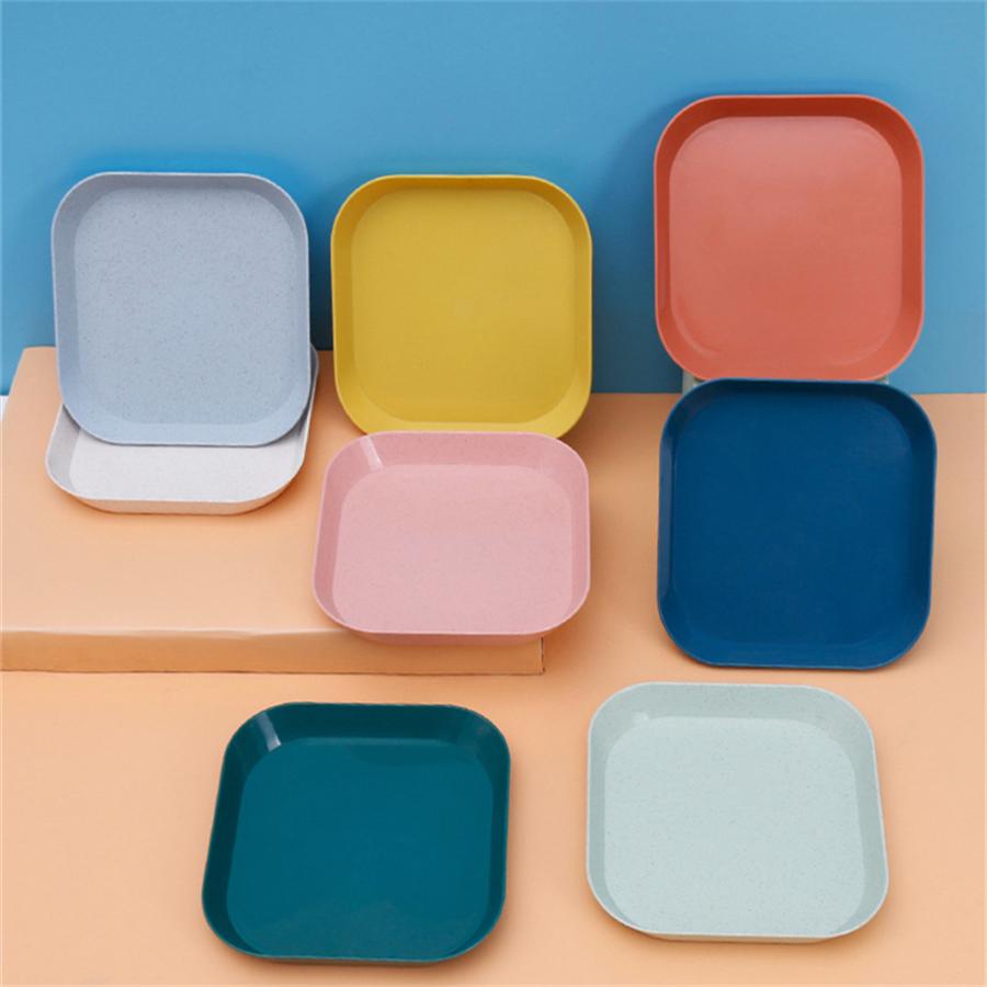 Красочные обеденные тарелки в скандинавском стиле Десертная тарелка Фруктовая тарелка Подставка для торта Поднос для закусок Кухонная тарелка Посуда Столовая посуда