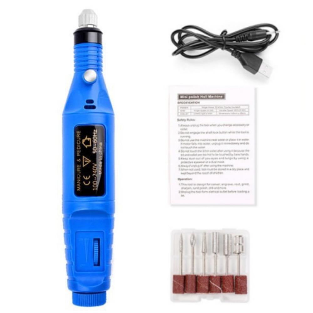 High-Speed Electric Nail Drill Machine Portable Manicure Mill Equipment  Nail Art Tools