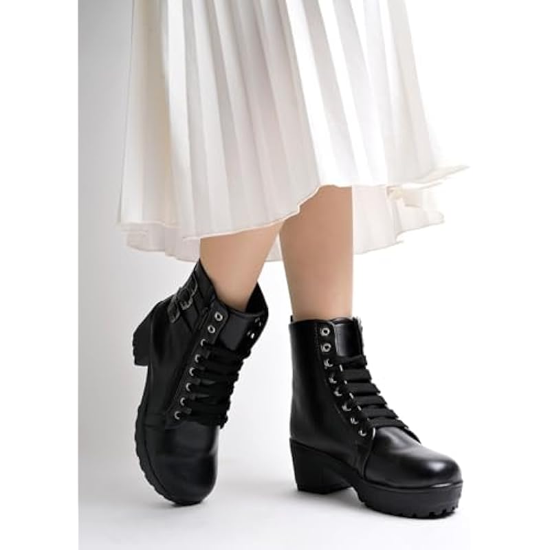 Shoetopia Girls Bt-Joy Black Ankle Boot - 5 Uk (Girls-Bt-Joy-Black)