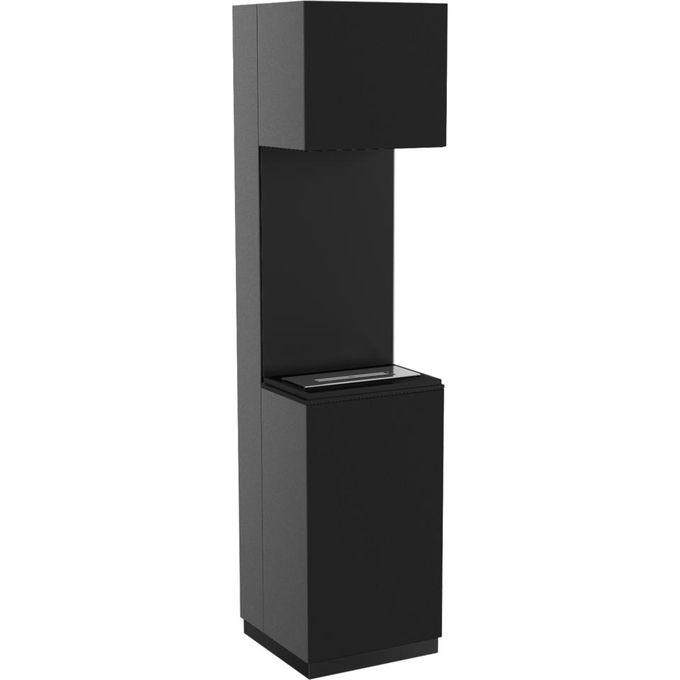 Portal Bioethanol fireplace SIERRA TÜV black set