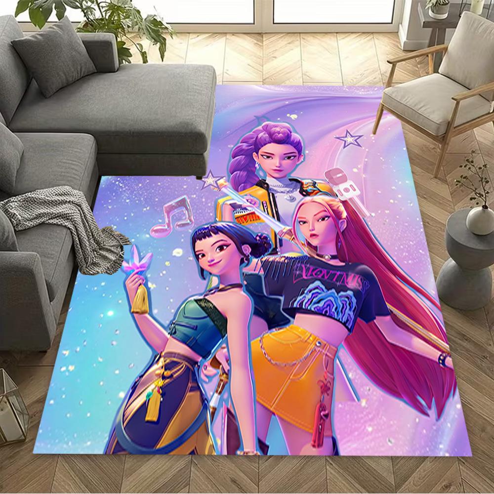 Galactic Warriors Action Floor Mat Perfect for Study room Foyer Hallway Decorate room Antislip Carpet Anime Office Decor
