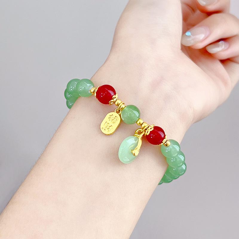 Корейский розовый кристальный браслет с подвеской в виде цветов и бабочки из бисера для женщин, милый браслет-цепочка из бусин, ювелирные изделия в подарок для девушки