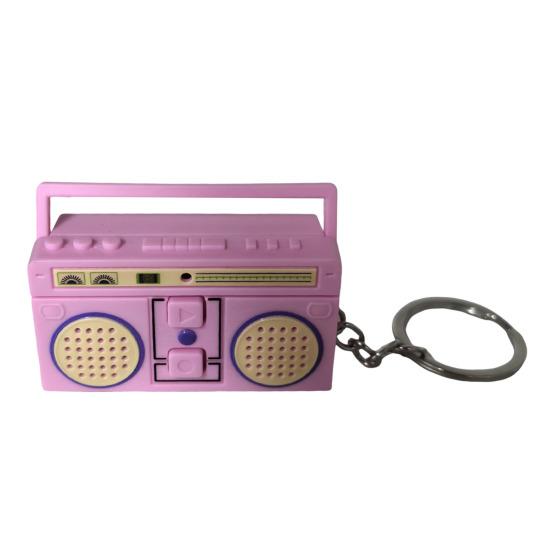 Мини-диктофон брелок ретро-магнитофон брелок записываемый винтажный брелок кулон рюкзак подвесной аксессуар