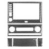 6Pcs For Chevrolet Corvette C6 2005-07 Carbon Fiber Central Console Cover Trim