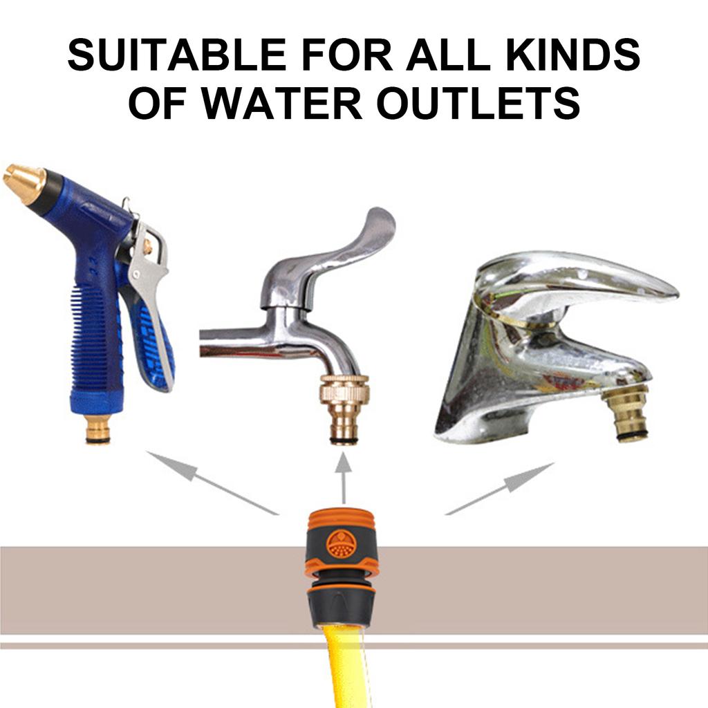 Быстроразъем для шланга 1/2 дюйма, герметичная конструкция, соединитель для шланга для эффективного управления водой в садах и на строительных площадках