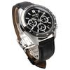 SEIKO 1 5-секундный хронограф Кварцевые наручные часы Мужские SBTR021 Черная кожа