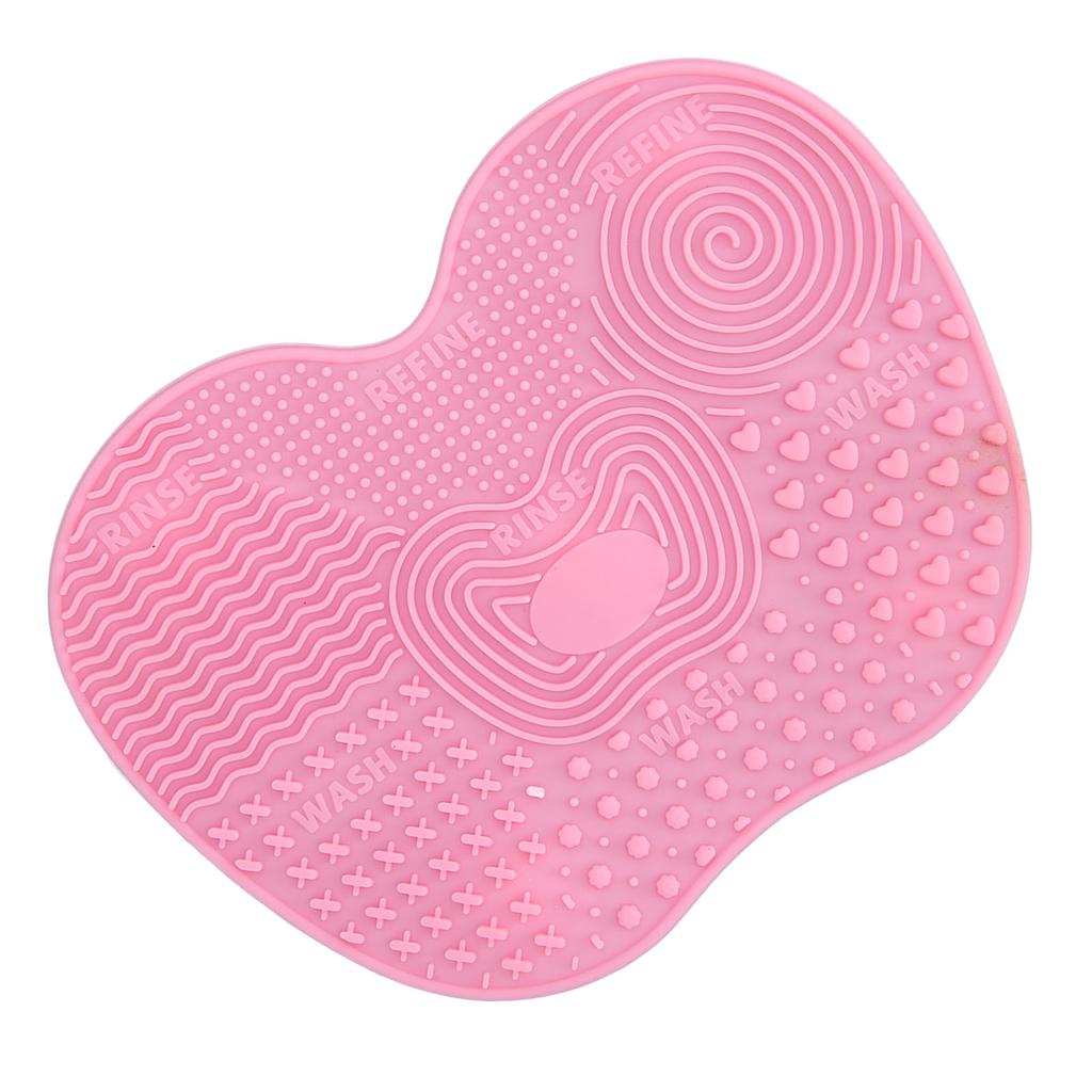 3pcs Makeup Brush Cleaning Mat Silicone Foldable Cosmetic Clean Brush Scrubber Pad with 5 Suction