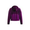 Under Armour FW22 Color Block Cropped Hoodie Long Sleeve Women Tops Purple 1373975-514