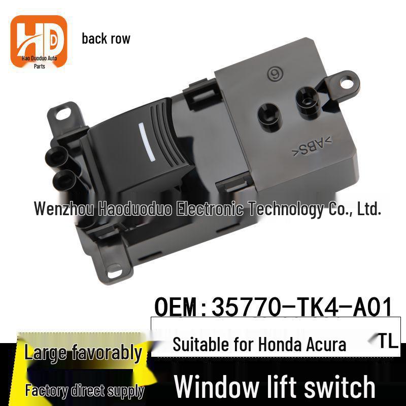 Honda Acura TL Rear Window Lifter Switch 35770-TK4-A01 Button