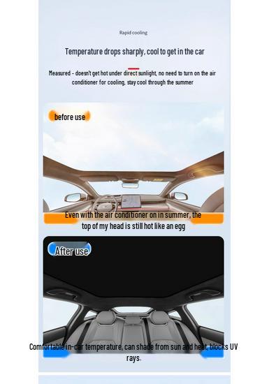 Changan Qiyuan A07/Deepal SL03/L06/L07 Панорамная крыша Солнцезащитная шторка и Теплоизоляция