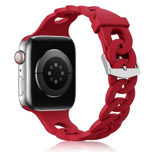 Силиконовый ремешок для Apple Watch band 45мм 44мм 40мм 41мм 42мм 49мм дышащий браслет correa iWatch ultra series 8 7 6 5 4 SE