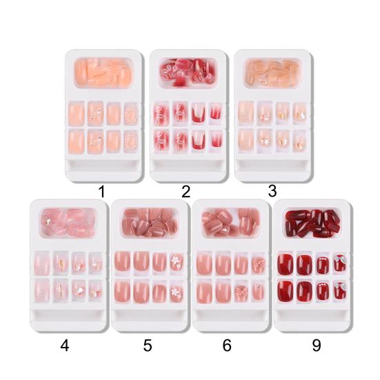 Модные накладные ногти Легко наносятся Привлекательные и устойчивые к выцветанию