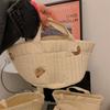 18 Spring New Quilted Bear Embroidery Storage Bucket Toy Snack Storage Basket Hand Carrying Bucket
