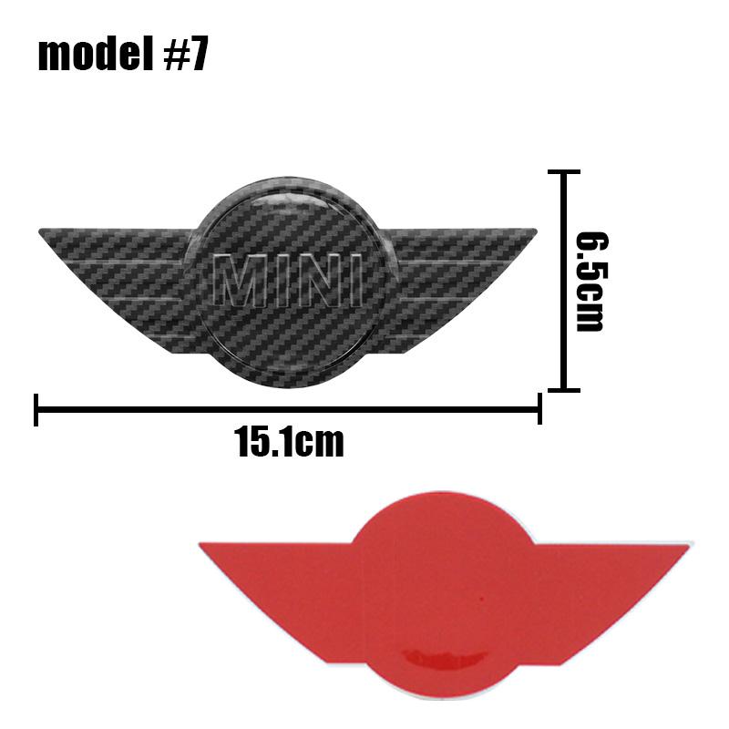 15.1cm 11.9cm 3D ABS Car Front Hood Emblem Rear Trunk Badge Stickers For MINI Cooper R50 R52 R54 R53 R56 Countryman R60 F55 F56 mjewr55