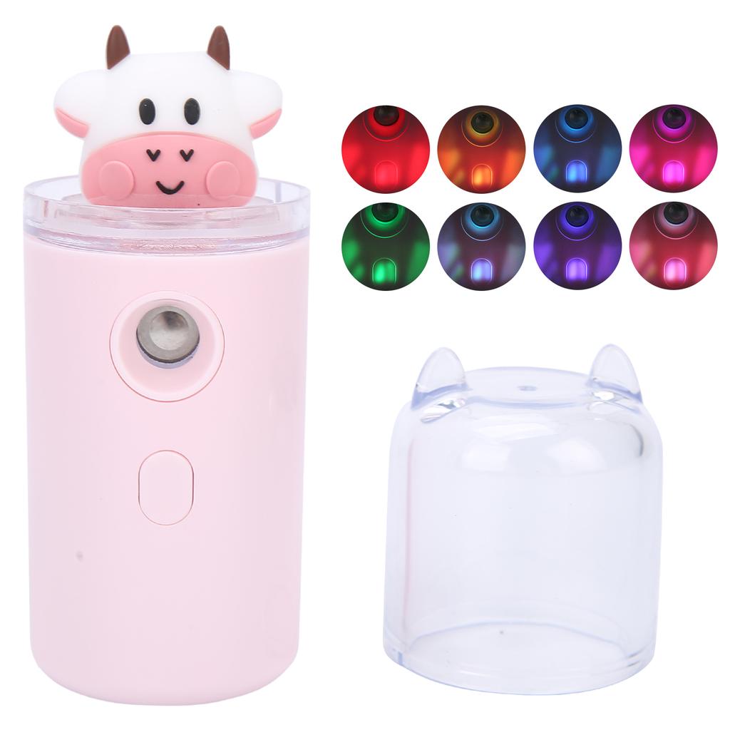 Милый мультфильм животных распылитель для лица спрей для увлажнения кожи портативный домашний офис спрей розовый