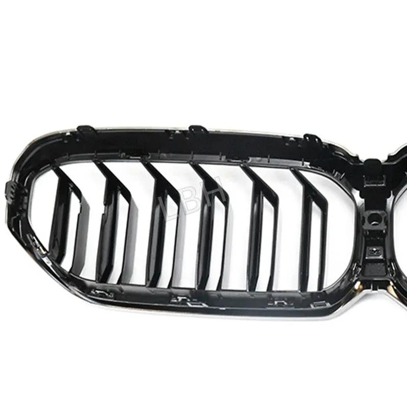 fit for 2021-2023 BMW 5 Series G30 G38 Cerium Grey ABS Front bumper Grille Racing Grills Air Intake Radiator ventilation grid
