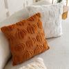 Pumpkin Pattern Pillowcase Solid Color Hide Zipper Soft Wool Velvet Pillow Case Halloween Cushion Cover Home Decor