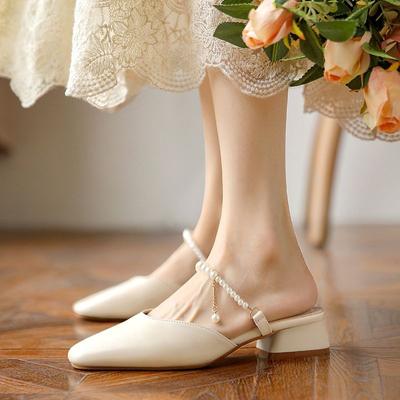 Женские мюли с удобными летними новинками 2025 года, модный дизайнерский страз, элегантные зеркальные роскошные женские тапочки и сандалии