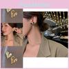 Elegant Simple And Gold Heart Shape Earrings For Women Trendy Jewelry Fashion
