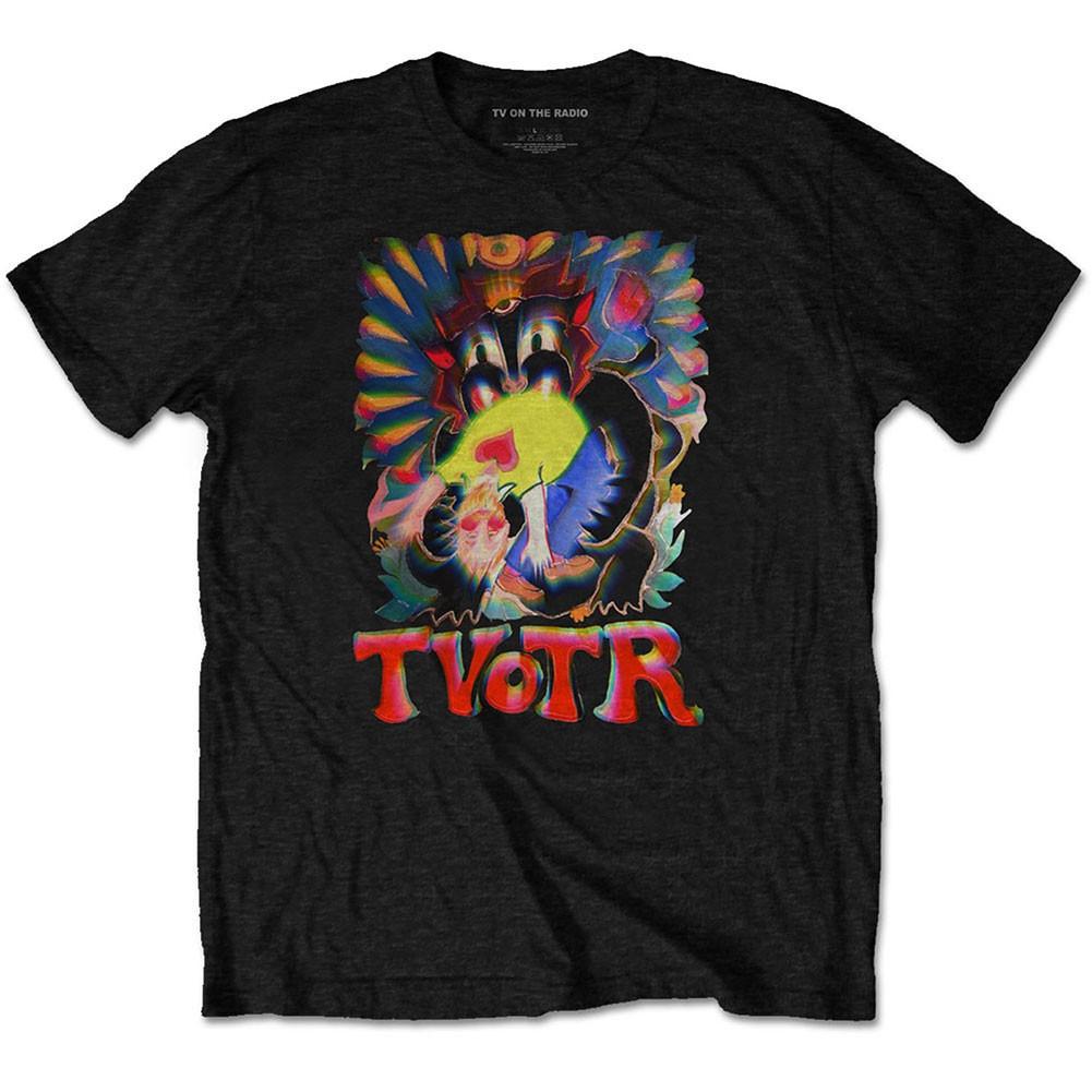 Men's TV On The Radio Psychedelic Slim Fit T-shirt XX-Large Black