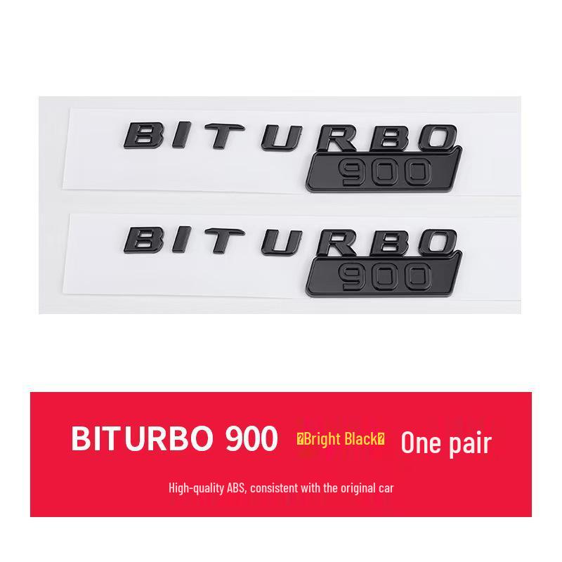 Brabus BITURBO Fender Emblem: Suitable for Mercedes 800, 700, 900 Models