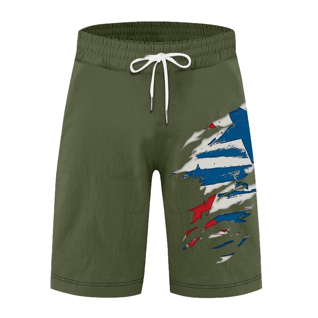 Мужские летние большие повседневные свободные спортивные брюки пляжные шорты