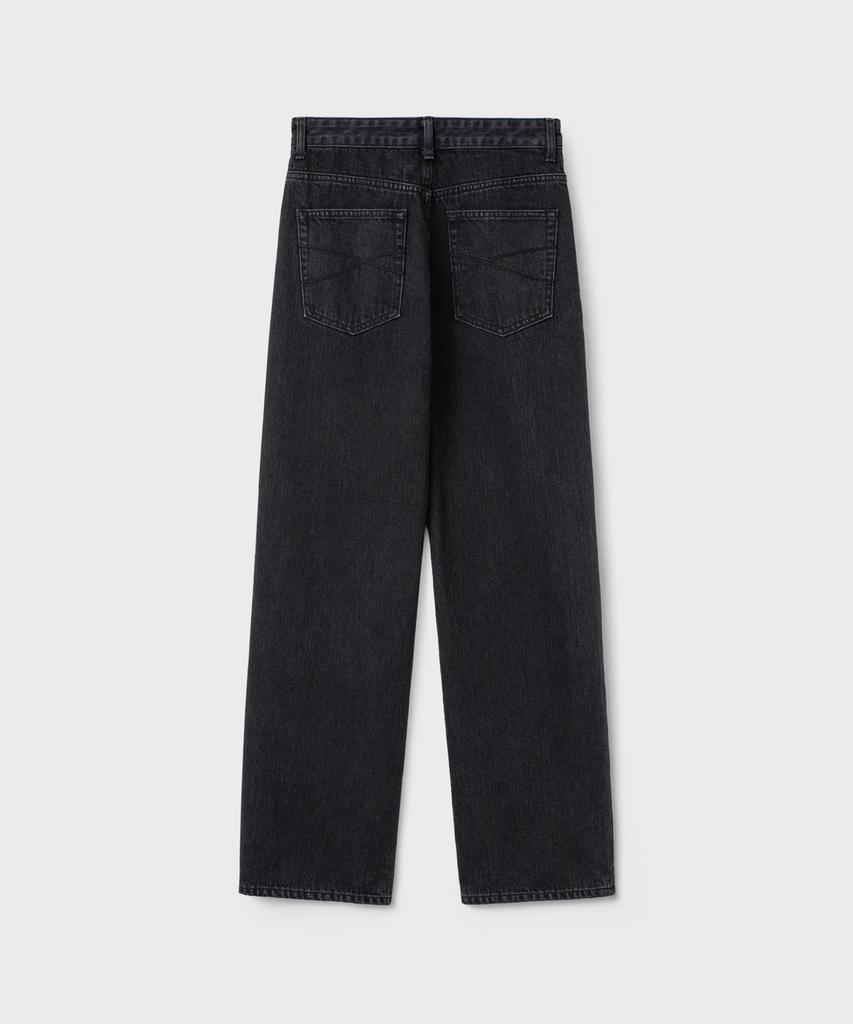 Джинсовые брюки Bellie Mid-Wide - Стирка Черный