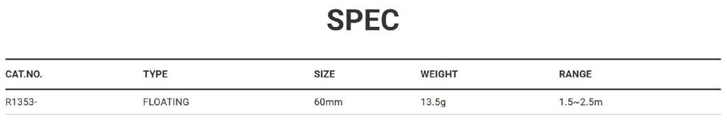 Yo Zuri Плавающая приманка Duel 3DB 1.5 MR Mid Crank 60 мм R1353-RCF (0553)