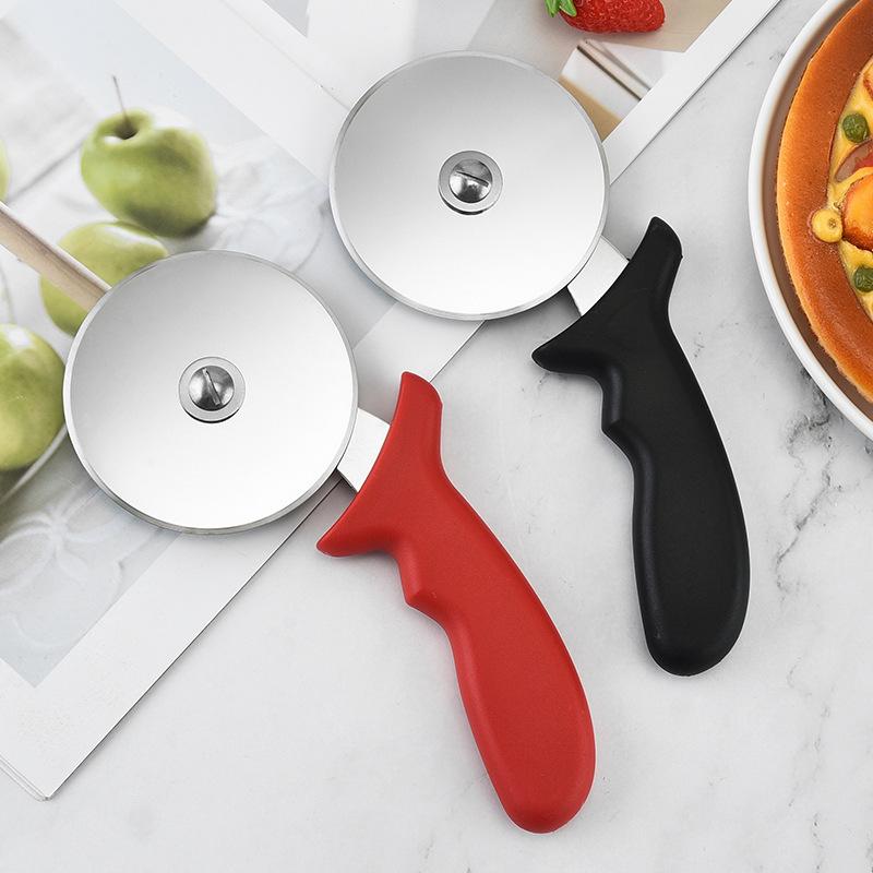 Stainless steel pizza knife, baking utensil PIZZA knife, kitchen cake cutter, pizza cutter, pizza rolling knife, set of 2