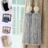 1PCS Chinese Classical Style Pearl Double Ball Curtain Hanging Ball Tassel Binding Rope Curtain Decoration