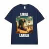 Shark Meme Lirili Larila T Shirts Supporter of Tralalero Tralala Graphic T-shirt Men Women Clothing Humor Casual Comfort T Shirt
