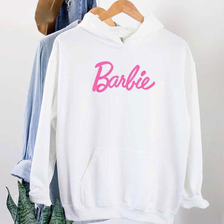 Универсальная толстовка с капюшоном с принтом Барби - Популярный европейский и американский стиль