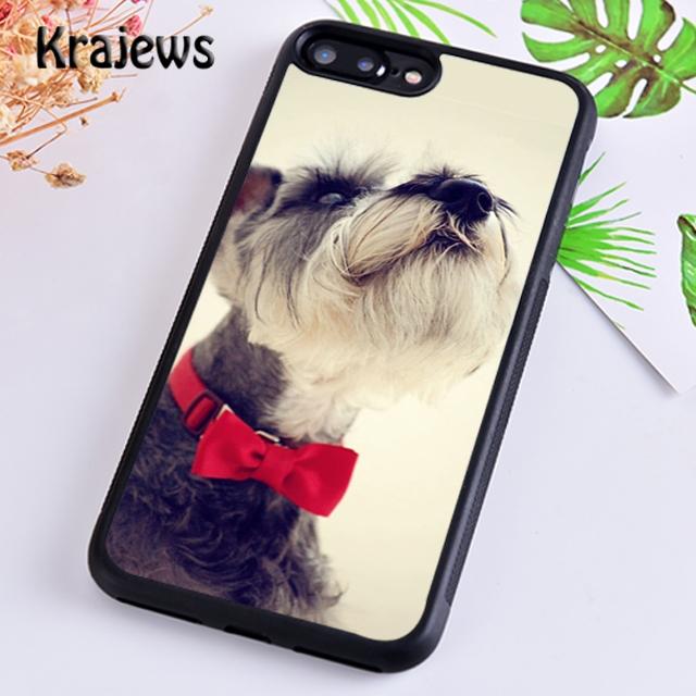 Krajews Miniature schnauzer puppy dog Phone Case Cover For iPhone 17 Air 16 15 14 plus 12 pro max coque Fundas