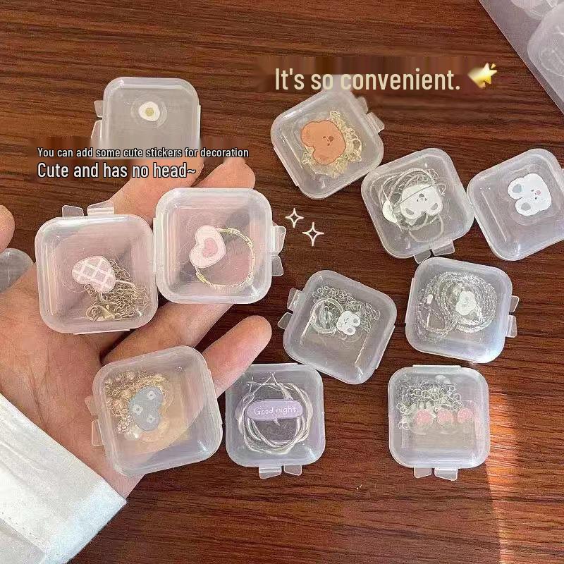 Compact Transparent Anti-Oxidation Jewelry Organizer for Necklaces and Earrings