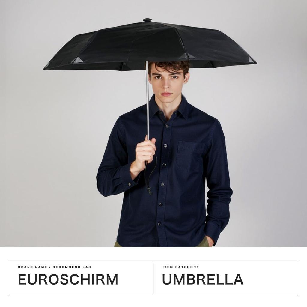 EuroSCHIRM Lighttrek Ultra Складной Суперлегкий для и Открытого воздуха Специально разработанный Жесткий чехол из ЭВА и нейлона Зонт, Версия, Сверхлегкий,