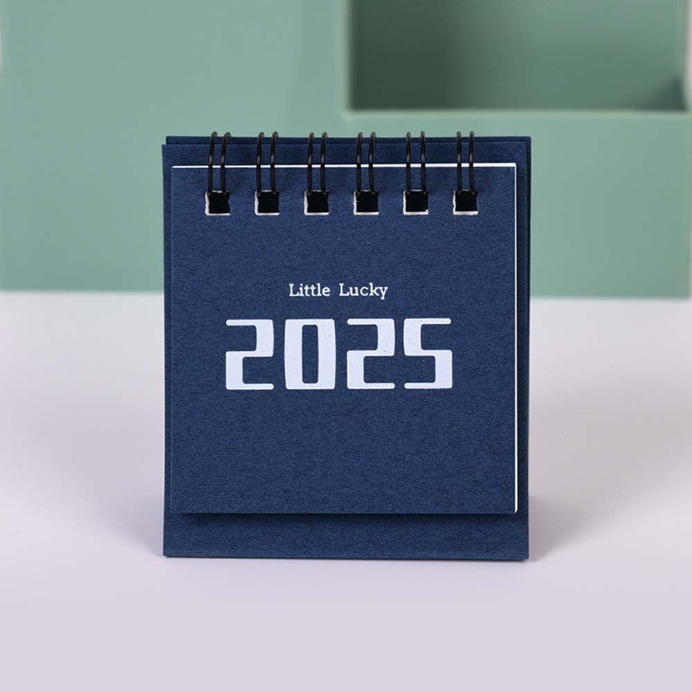 Coil Standing Flip Desktop Calendar Daily Schedule Mini Desk Calendar 2024 2025 Calendar Household