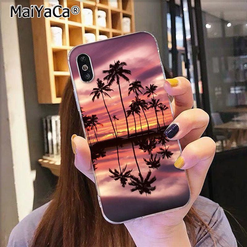 Чехол MaiYaCa The Sea Waves Beach Spray Ocean Island для iPhone 13 SE 2020 11 pro 8 7 66S Plus X 5S SE XR XS XS MAX