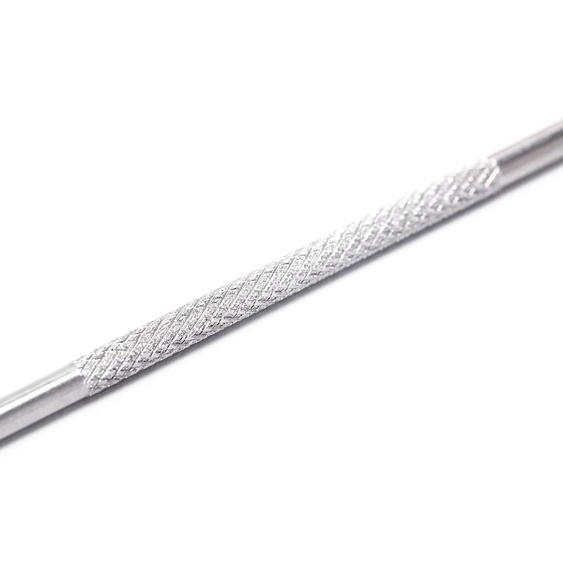 1Xnail Очиститель кожи для удаления кутикулы Нержавеющая двухсторонняя ложка-толкатель Художественный инструмент