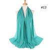 Muslim Hijab Women Lady Plain Bubble Chiffon Scarf Hijab Wrap Shawls Headband