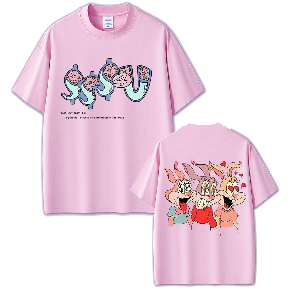 Rapper PARTYNEXTDOOR & Drake Album Some Sexy Songs 4 U SSS4U 2025 T-shirts Men Hip Hop Oversized T Shirts 100% Cotton T-shirt